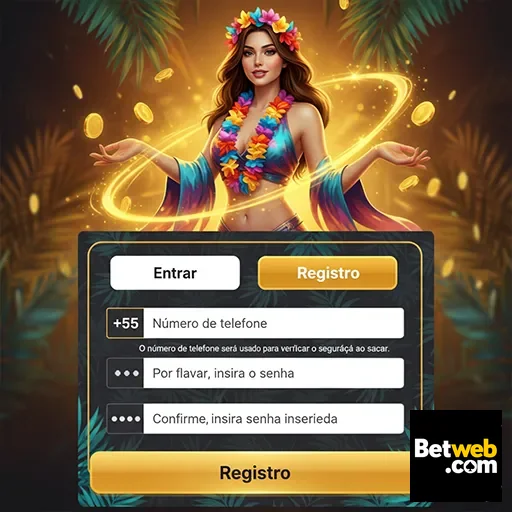 Imagem do registro no cassino da betweb, destacando a segurança.