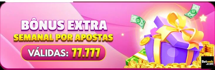 Banner do site betweb destacando bônus semanais para VIPs.