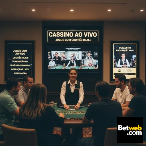 Jogadores interagem em mesa de cassino ao vivo na betweb.
