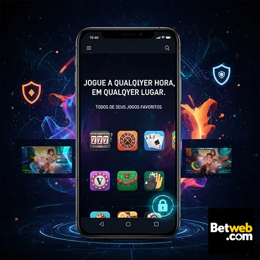 Interface da betweb mostrando jogos favoritos em um celular.