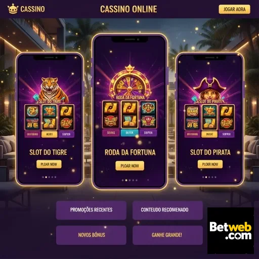 Interface de jogos de slot na betweb com recursos VIP.