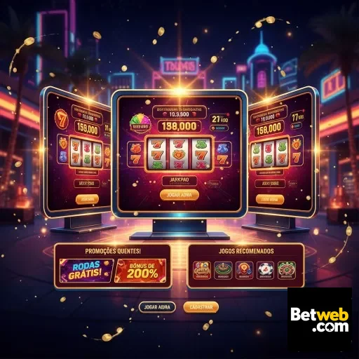 Aplicativo Betweb com promoções de bônus e slots de jogo.