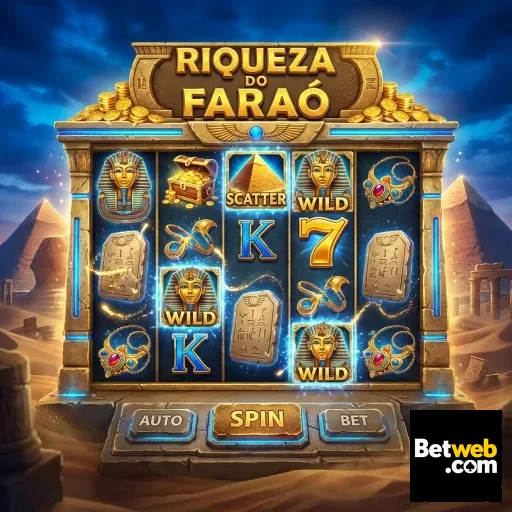 Slot 'Riqueza do Faraó' no aplicativo betweb para VIPs.