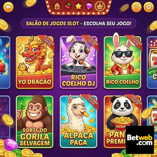 Slots variados no site betweb com temas divertidos e atrativos.