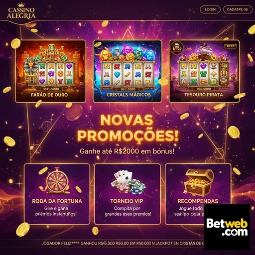 Interface da betweb destacando promoções VIP atraentes.