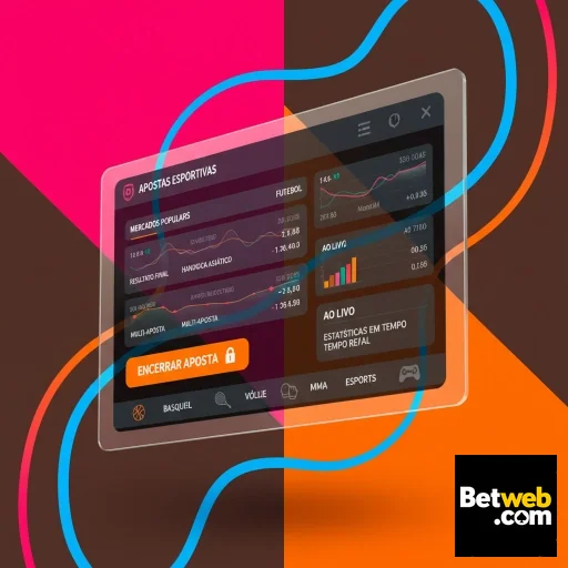 Tela da betweb com opções de apostas esportivas avançadas.