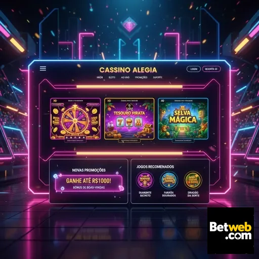 Tela do cassino da betweb com jogos e promoções para VIPs.