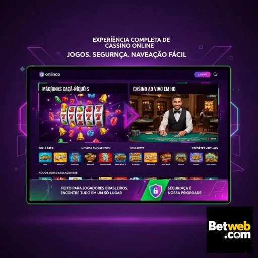 Tela inicial da betweb mostrando jogos de cassino online.
